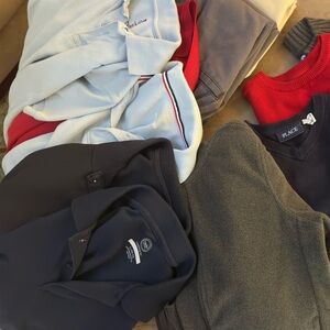 Uniform Bundle - 4 shorts, fleece jacket, sweater, 4 polos, long sleeve polo